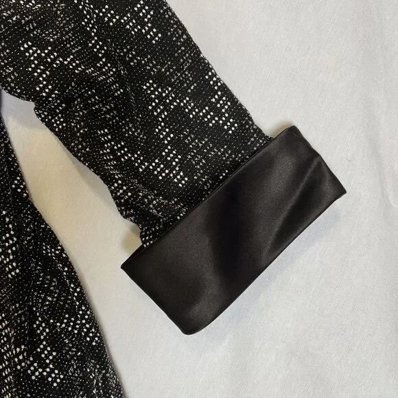 R&M Richards Women's Black Sleeveless Dress & Jacket Black Glitter Size 14W - Picture 6 of 8